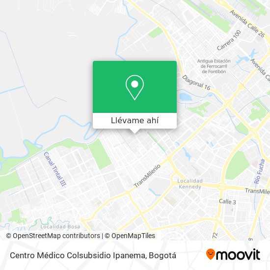 Mapa de Centro Médico Colsubsidio Ipanema