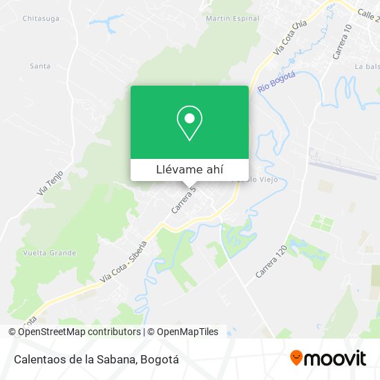 Mapa de Calentaos de la Sabana