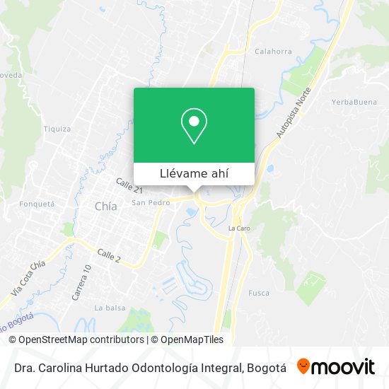 Mapa de Dra. Carolina Hurtado Odontología Integral