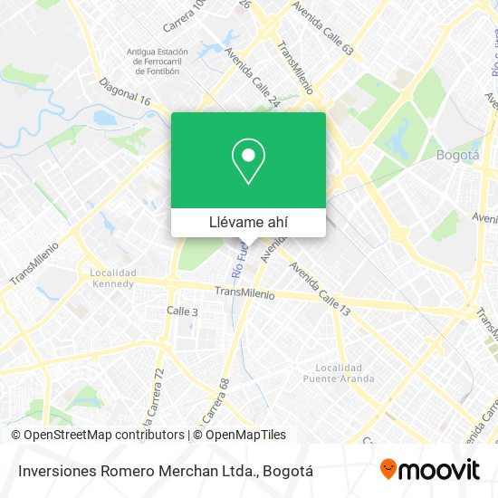 Mapa de Inversiones Romero Merchan Ltda.