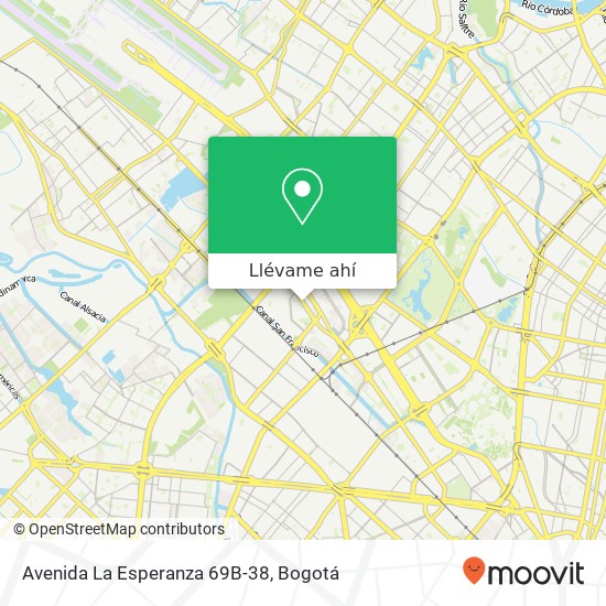 Mapa de Avenida La Esperanza 69B-38