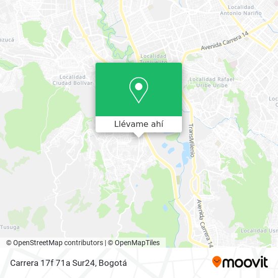 Mapa de Carrera 17f 71a Sur24