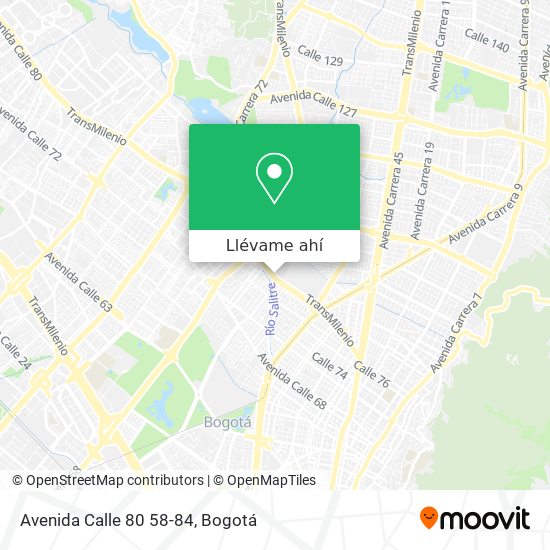 Mapa de Avenida Calle 80 58-84