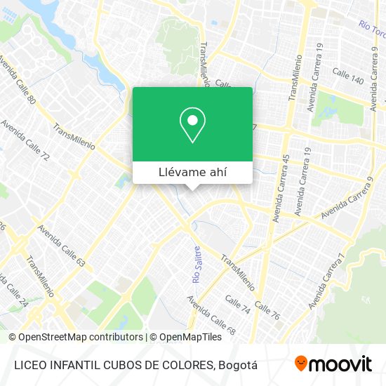 Mapa de LICEO INFANTIL CUBOS DE COLORES