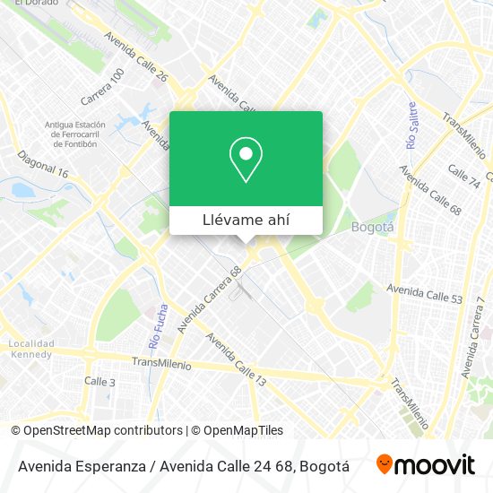 Mapa de Avenida Esperanza / Avenida Calle 24 68
