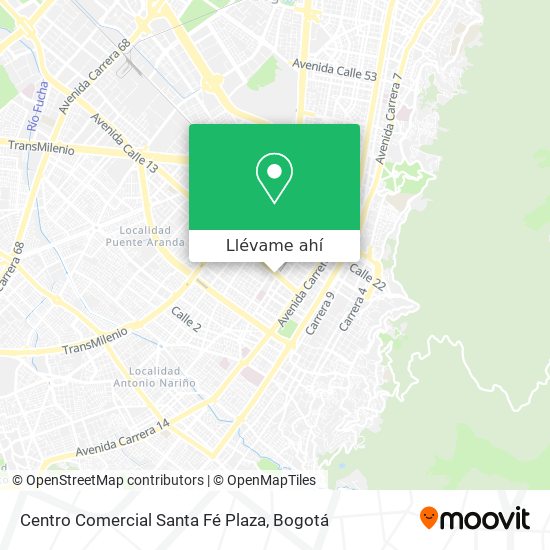 Mapa de Centro Comercial Santa Fé Plaza