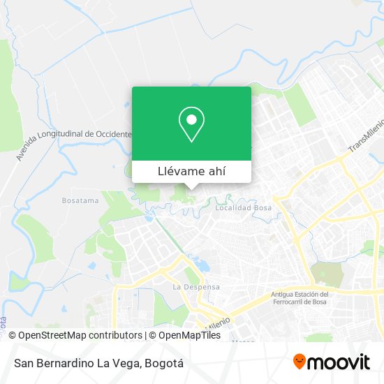 Mapa de San Bernardino La Vega