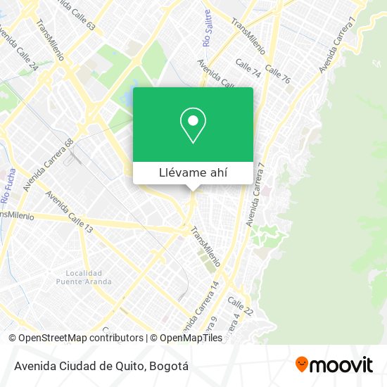 Mapa de Avenida Ciudad de Quito