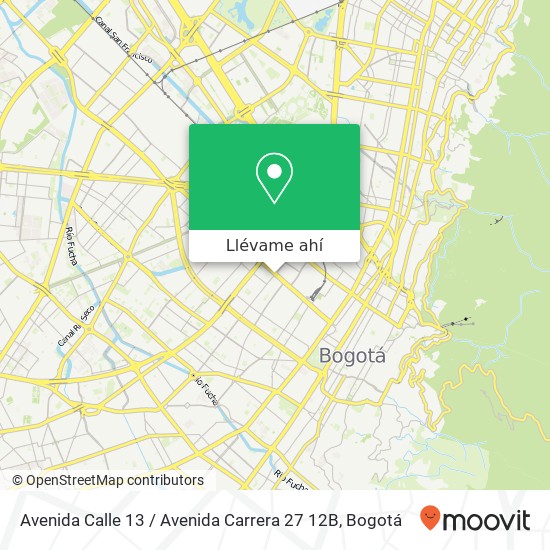 Mapa de Avenida Calle 13 / Avenida Carrera 27 12B