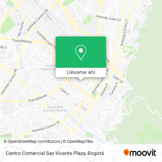 Mapa de Centro Comercial San Vicente Plaza