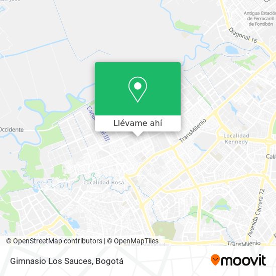 Mapa de Gimnasio Los Sauces