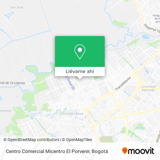 Mapa de Centro Comercial Micentro El Porvenir