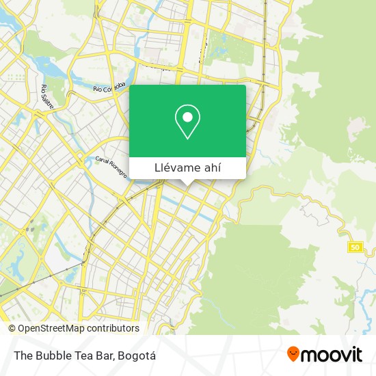 Mapa de The Bubble Tea Bar