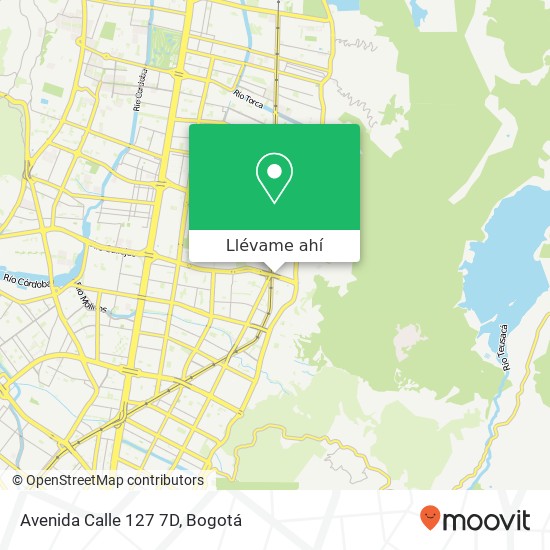 Mapa de Avenida Calle 127 7D