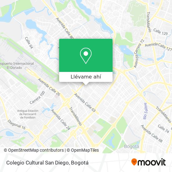 Mapa de Colegio Cultural San Diego