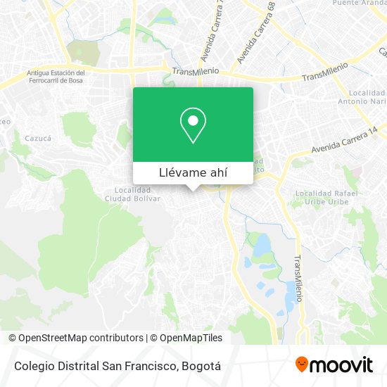 Mapa de Colegio Distrital San Francisco