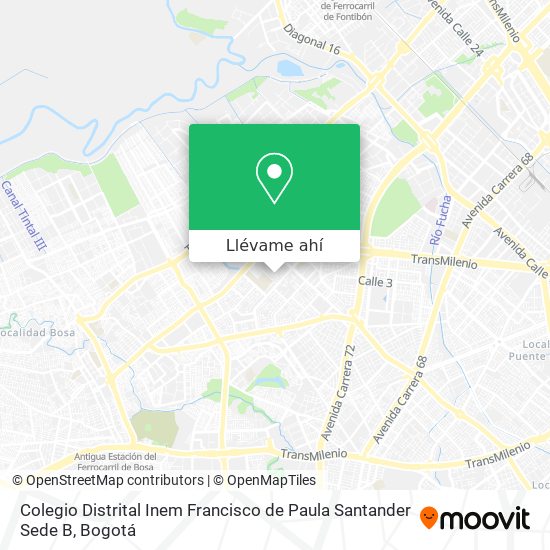 Mapa de Colegio Distrital Inem Francisco de Paula Santander Sede B