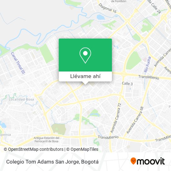 Mapa de Colegio Tom Adams San Jorge