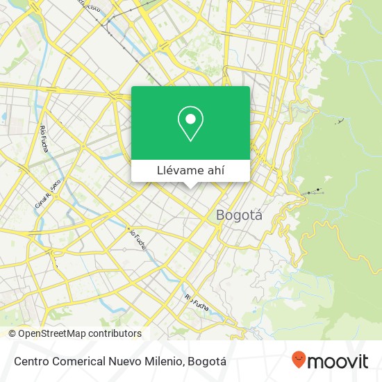 Mapa de Centro Comerical Nuevo Milenio