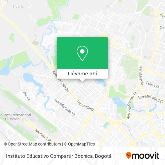 Mapa de Instituto Educativo Compartir Bochica