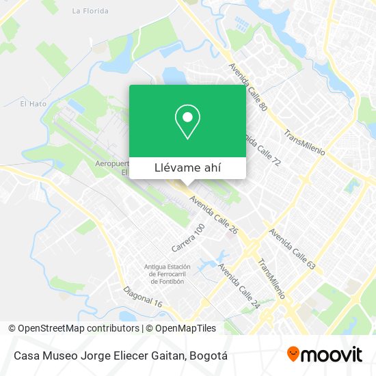 Mapa de Casa Museo Jorge Eliecer Gaitan