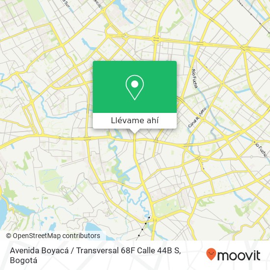 Mapa de Avenida Boyacá / Transversal 68F Calle 44B S