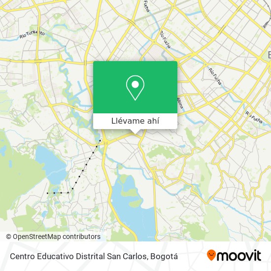 Mapa de Centro Educativo Distrital San Carlos