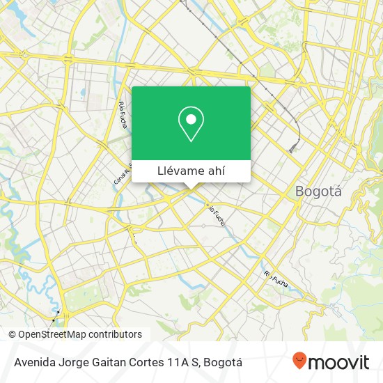 Mapa de Avenida Jorge Gaitan Cortes 11A S