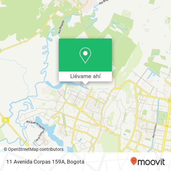 Mapa de 11 Avenida Corpas 159A