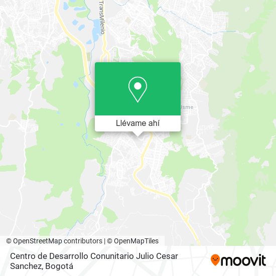 Mapa de Centro de Desarrollo Conunitario Julio Cesar Sanchez