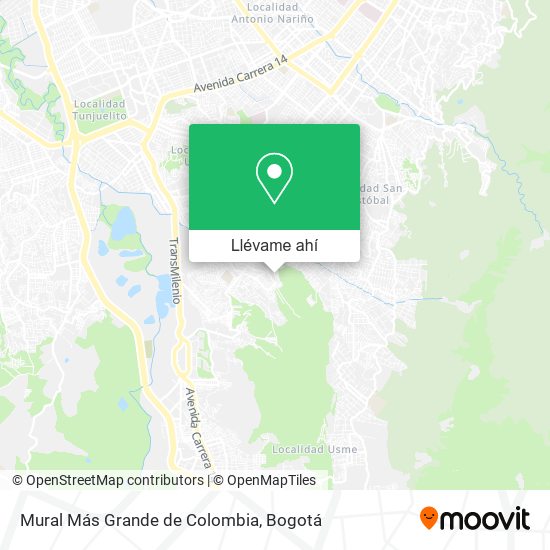 Mapa de Mural Más Grande de Colombia