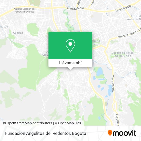 Mapa de Fundación Angelitos del Redentor