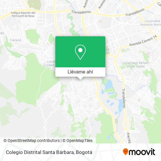 Mapa de Colegio Distrital Santa Bárbara