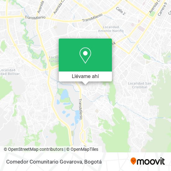 Mapa de Comedor Comunitario Govarova
