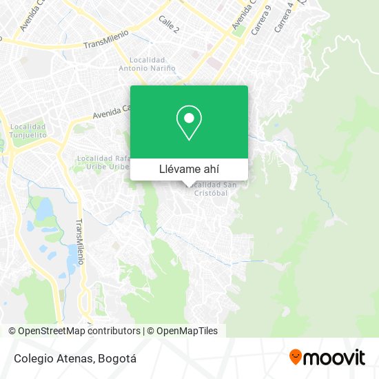 Mapa de Colegio Atenas