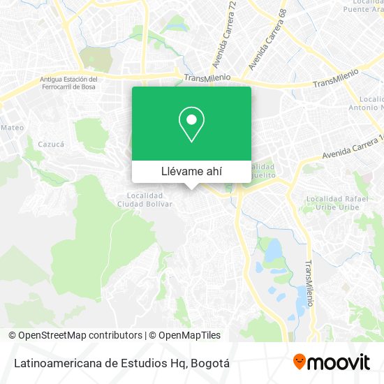 Mapa de Latinoamericana de Estudios Hq