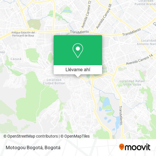 Mapa de Motogou Bogotá