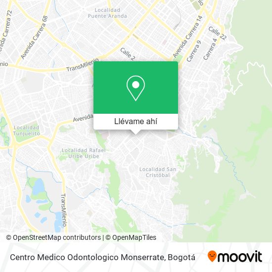 Mapa de Centro Medico Odontologico Monserrate