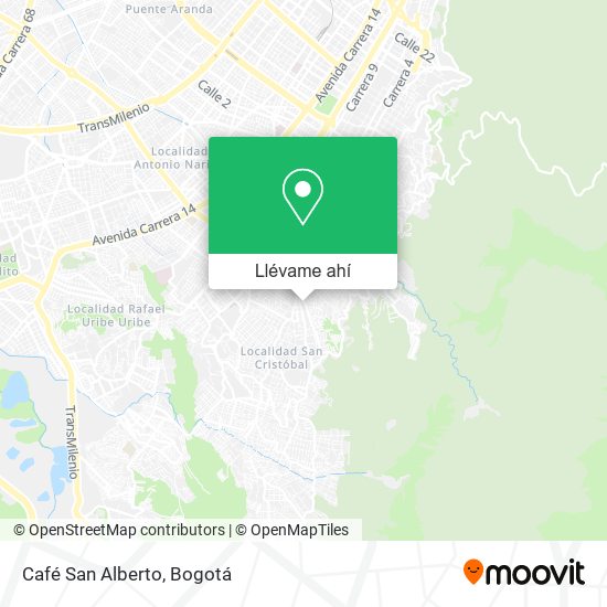 Mapa de Café San Alberto