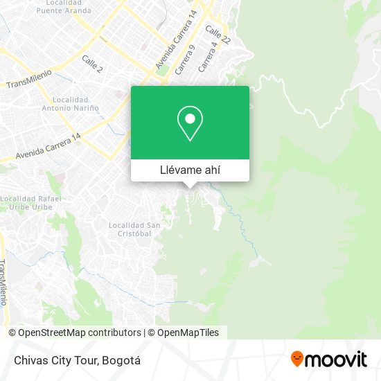 Mapa de Chivas City Tour