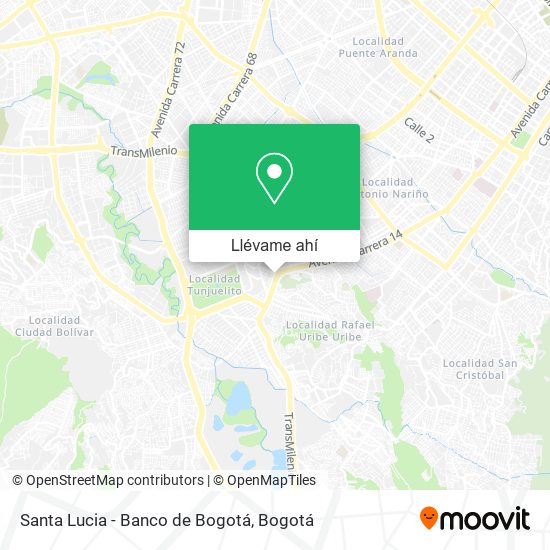 Mapa de Santa Lucia - Banco de Bogotá