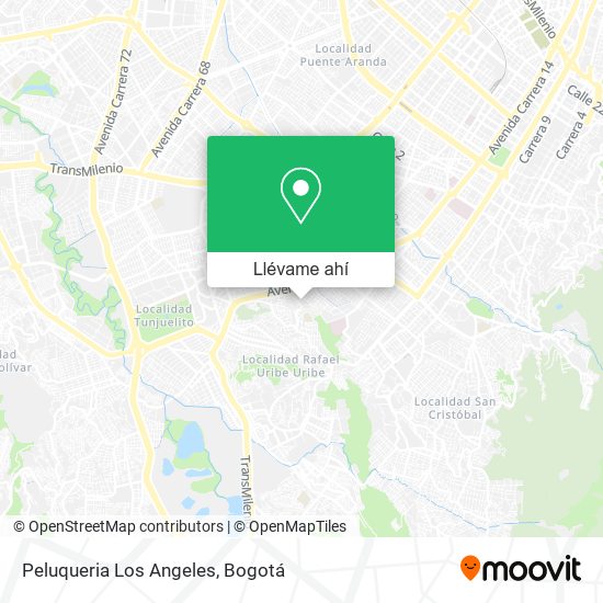 Mapa de Peluqueria Los Angeles