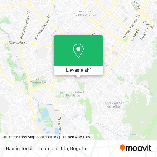 Mapa de Haurimton de Colombia Ltda
