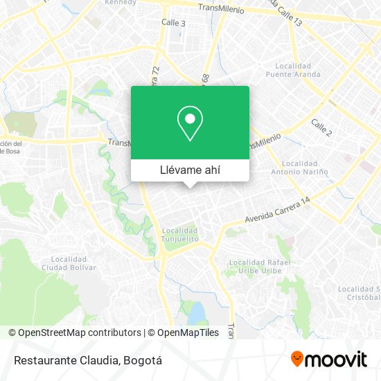 Mapa de Restaurante Claudia