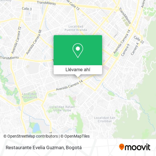 Mapa de Restaurante Evelia Guzman