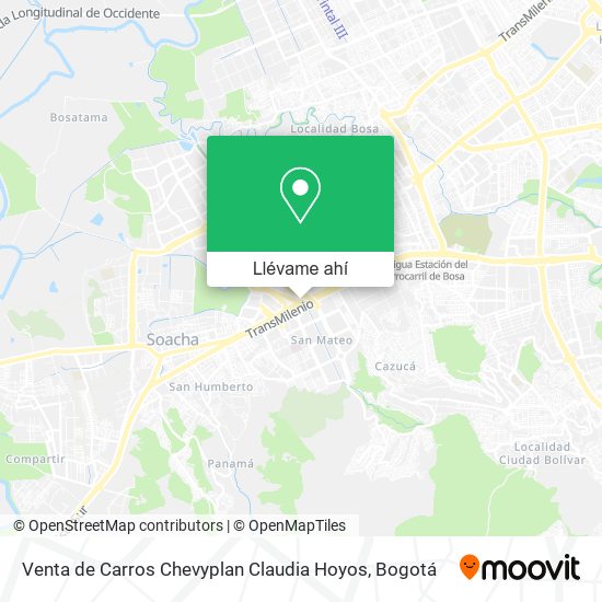 Mapa de Venta de Carros Chevyplan Claudia Hoyos