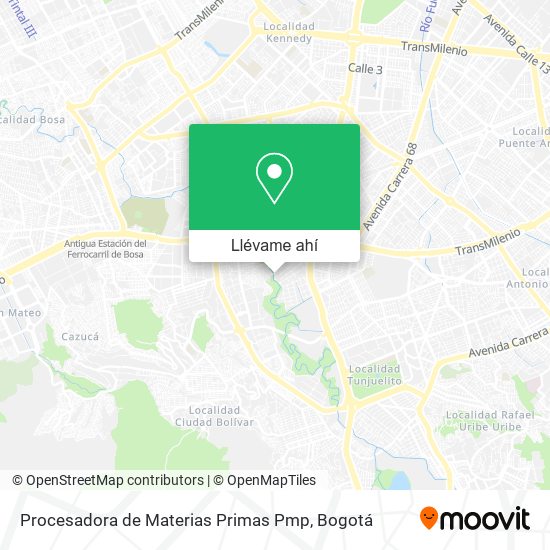 Mapa de Procesadora de Materias Primas Pmp