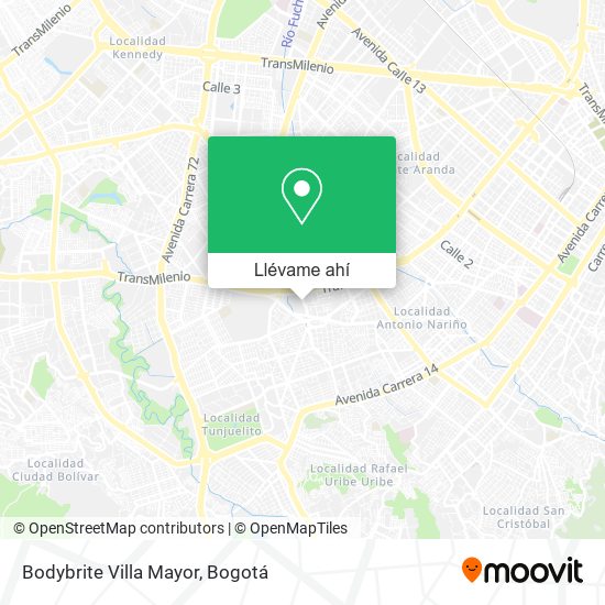 Mapa de Bodybrite Villa Mayor