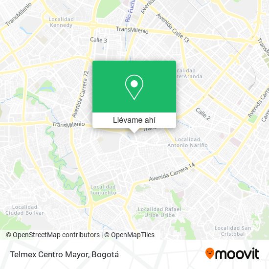 Mapa de Telmex Centro Mayor