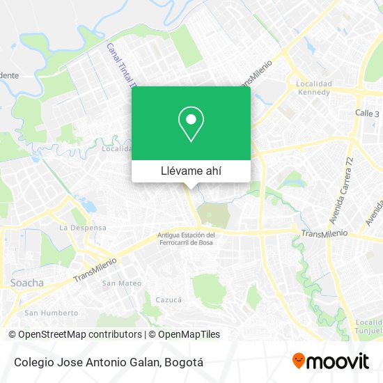 Mapa de Colegio Jose Antonio Galan